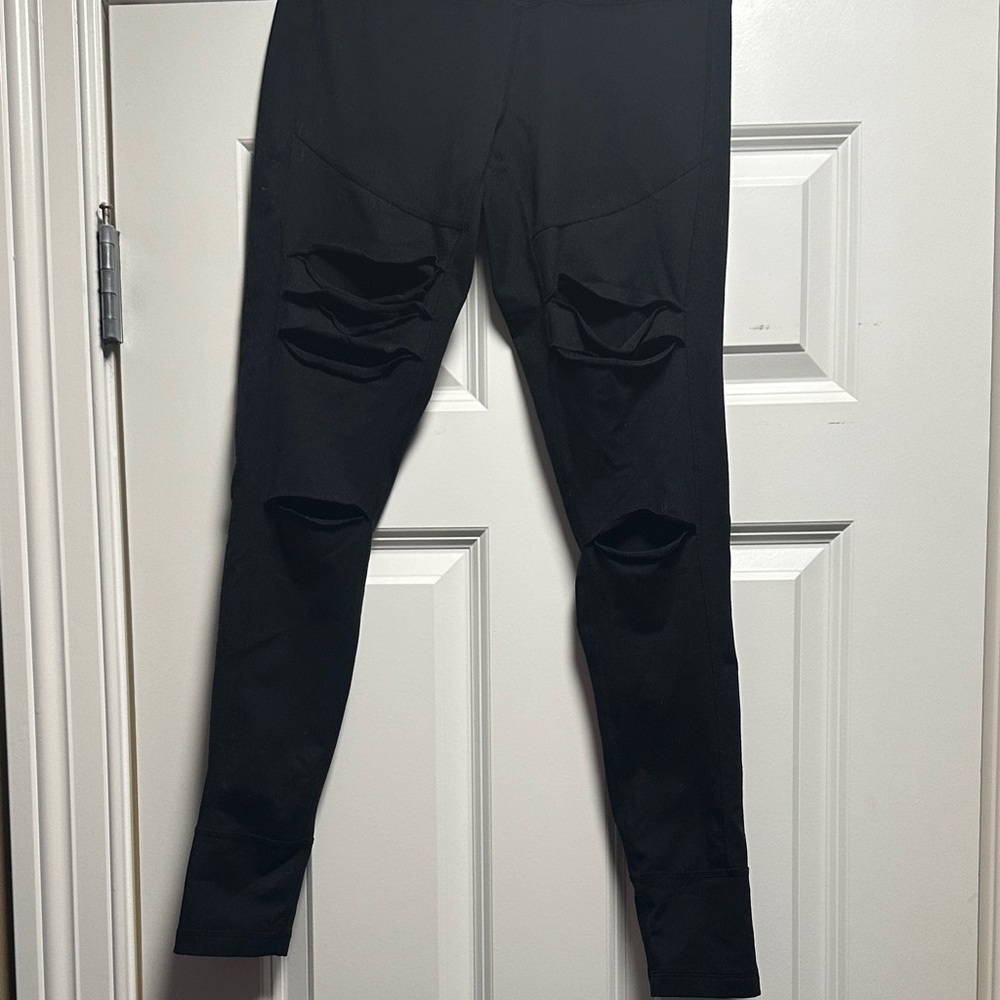 Zella Black Ripped Leggings